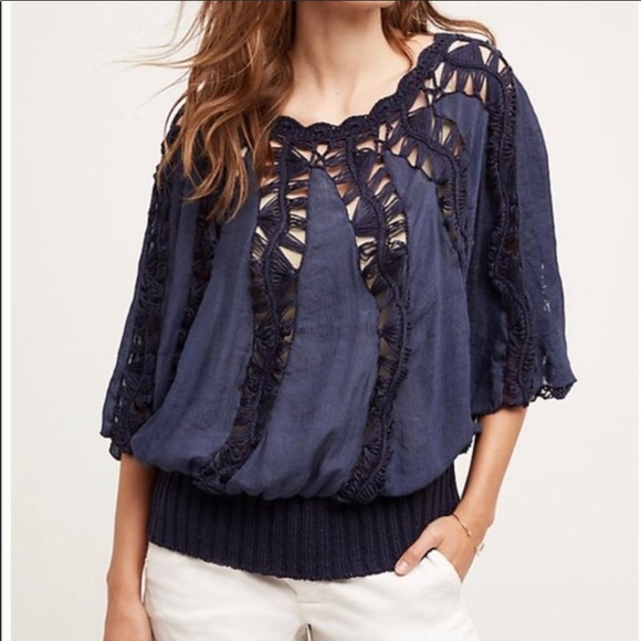 Anthropologie Tops - Anthropologie | Tiny Sweetfern Peasant Top